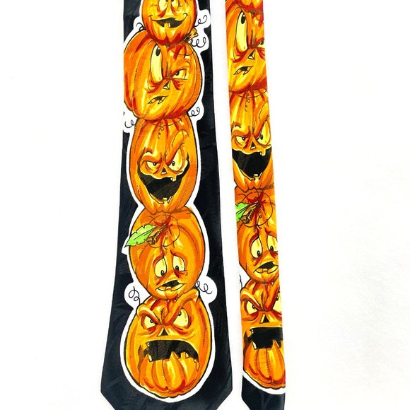Brothers Handmade 100% Polyester Halloween Jack O Lanters/Pumpkins Korea L58" - Picture 7 of 14